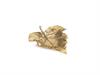 VASSOIO ALLUMINIO FEUILLE CM20X16 ORO