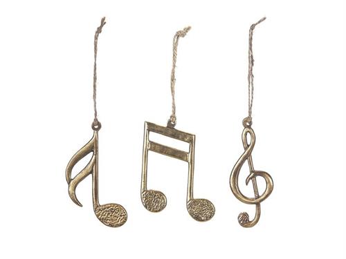 DECORAZIONE NOTA MUSICALE ALLUMINIO CM13 ASS ORO