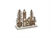 VILLAGGIO ALLUMINIO PORTA TEALIGHT SU BASE MARMO CM18X17 BRASS ANTIQ