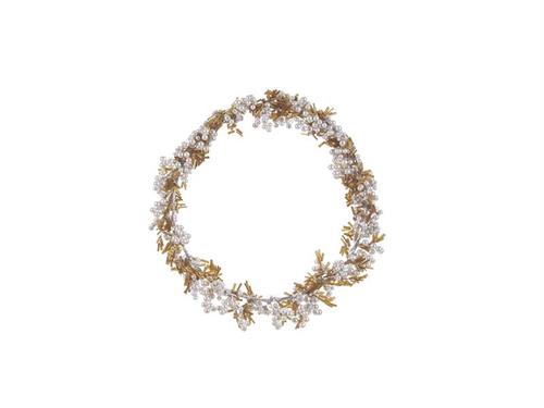 CORONA PERLINE AMBER D30 BIANCO/ORO