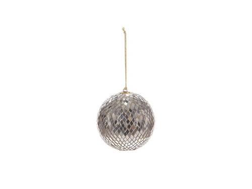 DECORAZIONE SFERA STROBO D7 SILVER