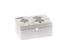 COFANETTO PERLINE IVORY CM17X13 BIANCO/GRIGIO