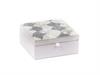 COFANETTO PERLINE IVORY CM17X17 BIANCO/GRIGIO