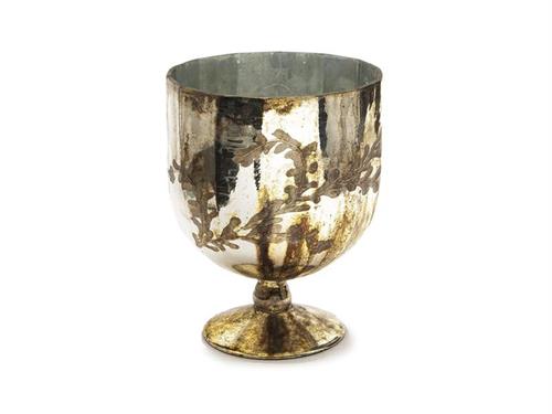 COPPA VETRO CUTTING RETRO' CM20X26 ANTIQUE GOLD