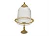 ALZATA VETRO MAJESTIC C/CLOCHE CM24X40 ORO