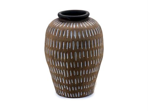 VASO TERRACOTTA MILOS CM39X56 GINGER/BIANCO