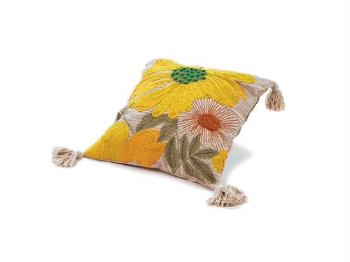 CUSCINO COTONE FLOWER RICAMATO CM50X50 (C/FILLER) MULTI