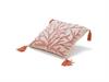 CUSCINO COTONE CORAL CM50X50 (C/FILLER) BIANCO/ARANCIO