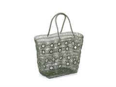 BORSA METAL TISSAGE CM30X17X24 VERDE