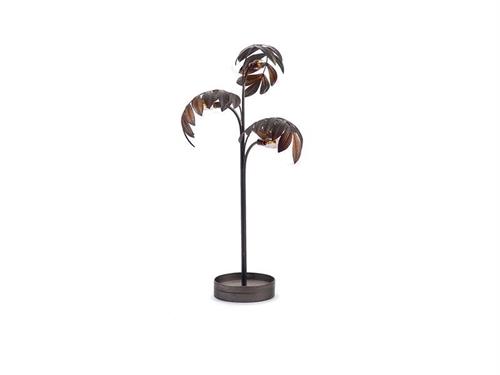 LAMPADA METAL LEAVES A BATTERIA CM63X120 ANTIQUE CHAMPAGNE