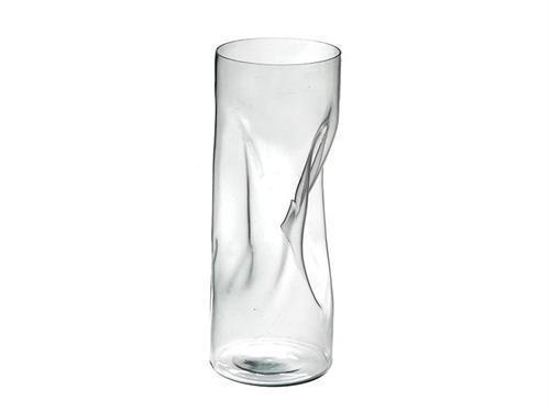 VASO VETRO DEFORME CM21X55 TRASPARENTE