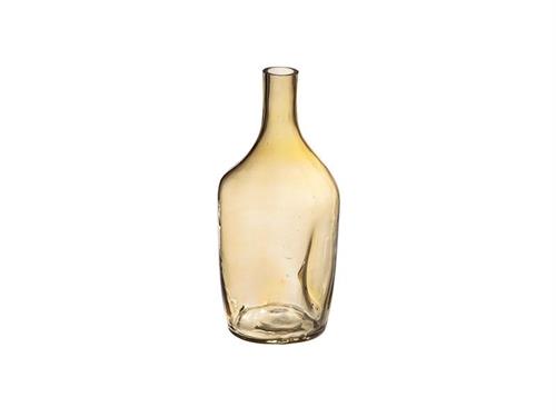 BOTTIGLIA VETRO DEFORME CM18X41 ORO