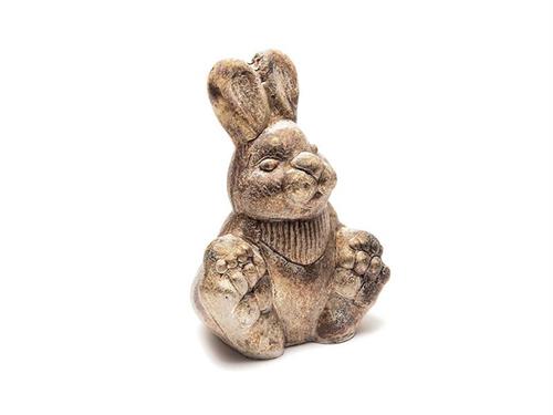 CONIGLIETTO VETRO CM15X10X19 ANTIQUE COPPER