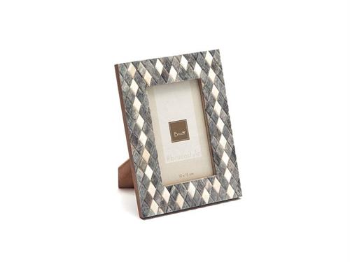 PORTAFOTO BONES DIAMOND CM17X22 BIANCO/GRIGIO