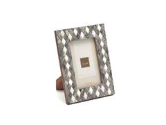 PORTAFOTO BONES DIAMOND CM17X22 BIANCO/GRIGIO