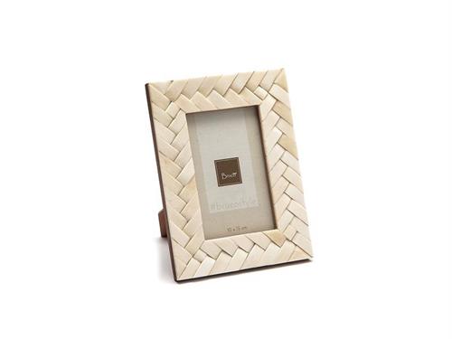 PORTAFOTO BONES BRAID CM17X22 BIANCO