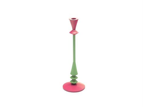 CANDELIERE ALLUMINIO POP CM13X37 FUXIA/VERDE