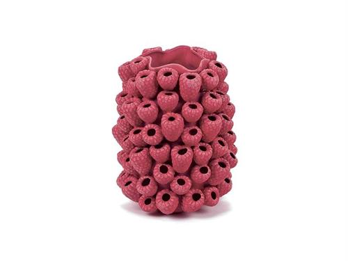 VASO CERAMICA LAMPONE CM36X36X45 ROSSO