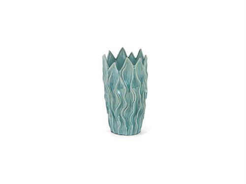 VASO CERAMICA FLAMES CM25X23X44 VERDE