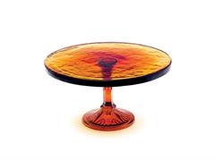 ALZATINA TONDA VETRONE C35X19 CARAMELLO