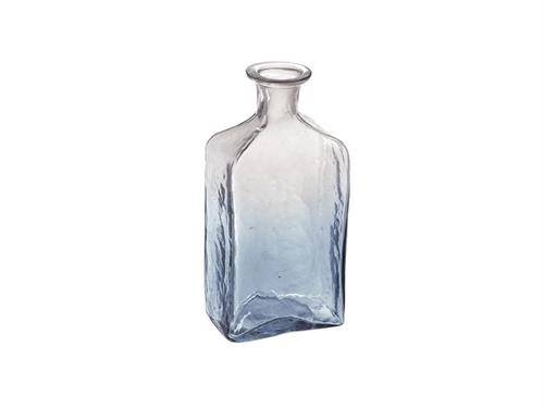 BOTTIGLIA VETRO SHADED CM10X6X21 TRASPARENTE/BLU