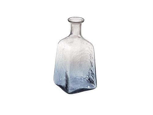 BOTTIGLIA VETRO SHADED CM10X20 TRASPARENTE/BLU