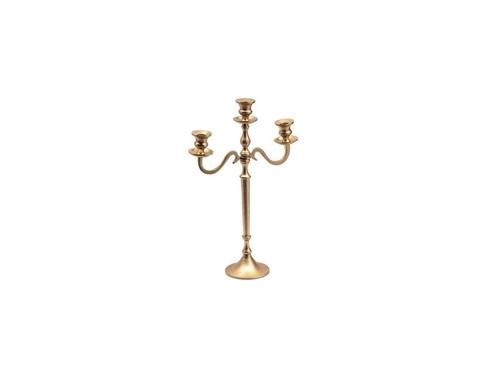 CANDELABRO ALLUMINIO X3 CM30X45 MATT GOLD