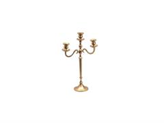 CANDELABRO ALLUMINIO X3 CM30X45 MATT GOLD