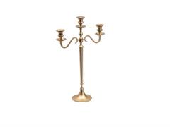 CANDELABRO ALLUMINIO X3 CM39X62 MATT GOLD