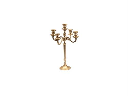 CANDELABRO ALLUMINIO X5 CM30X46 MATT GOLD