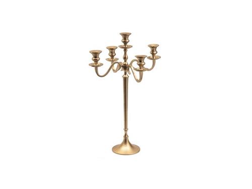 CANDELABRO ALLUMINIO X5 CM39X62 MATT GOLD