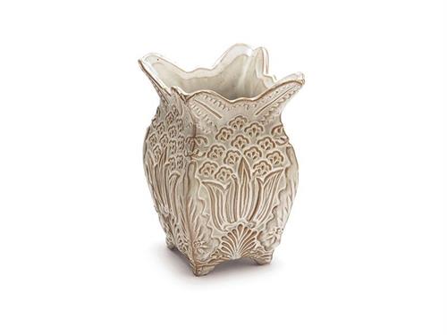 VASO CERAMICA BAROQUE CM13X20 BEIGE MATT