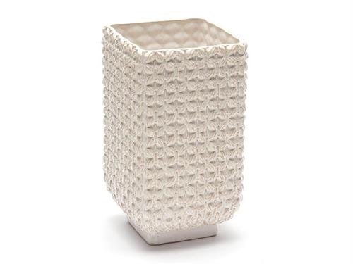 VASO CERAMICA KNOT CM15X26 BIANCO