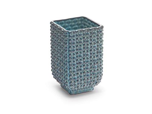 VASO CERAMICA KNOT CM12X19 BLU