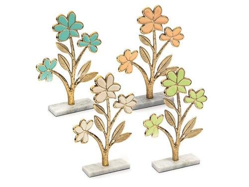 MARGHERITA ALLUMINIO C/BASE MARMO CM20X29 ASS