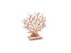 CORALLO ALLUMINIO C/BASE LEGNO CM28X30 COPPER