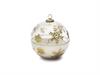 SFERA VETRO SNOWFLAKE C/CANDELA PROFUMATA CM15X15 ORO/TRASPARENTE