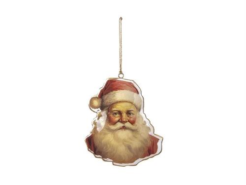 DECORAZIONE DOUBLE METAL SANTA CM13X16 ASS MULTI