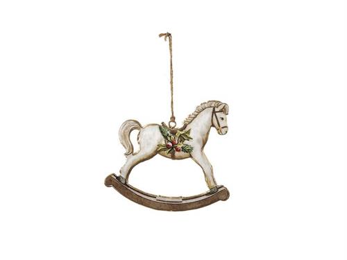 DECORAZIONE DOUBLE METAL HORSE CM15X14 MULTI