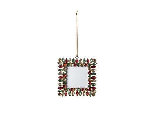 DECORAZIONE PORTAFOTO C/PIETRE CM7X7 MULTI