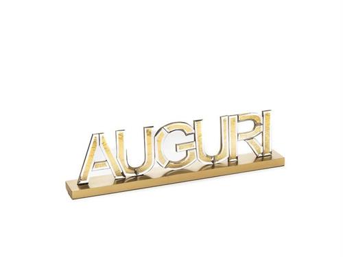 SCRITTA AUGURI SPECCHIO GOLD FOIL CM46X13 ORO