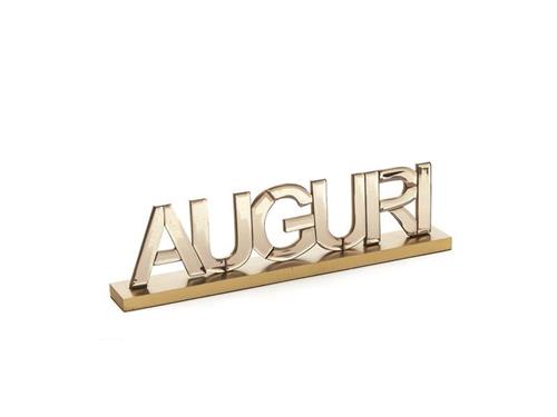 SCRITTA AUGURI MIRROR CM46X13 ROSA ANTICO