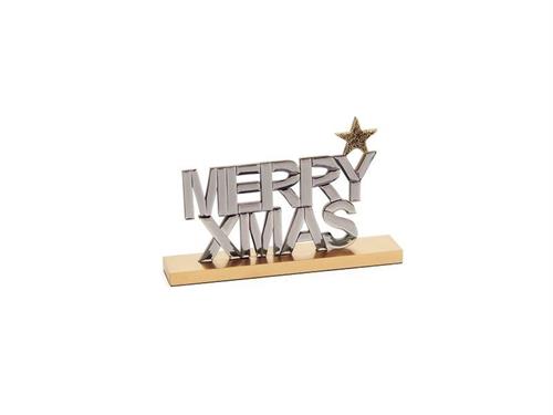 SCRITTA MERRY CHRISTMAS MIRROR CM30X20 ARGENTO/ORO
