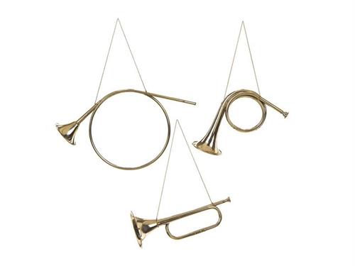 TROMBA METAL DECORATIVA CM28X10-36X13-35X17 ASS ORO