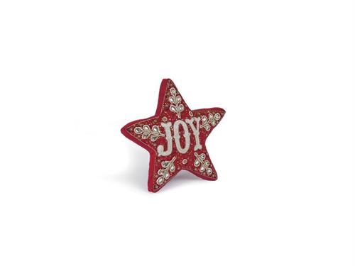 CUSCINO STELLA JOY C/PERLINE CM38X38 ROSSO