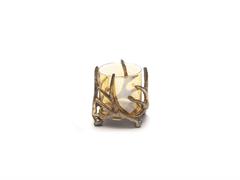 BUGIA ALLUMINIO ANTLERS C/PARAFIAMMA CM20X19 ORO
