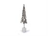 ALBERO METAL C/BASE MARMO H143 ORO/BIANCO