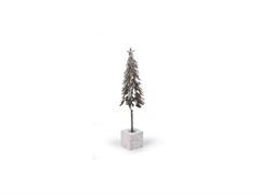 ALBERO METAL C/BASE MARMO H97 ORO/BIANCO