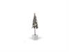 ALBERO METAL C/BASE MARMO H97 ORO/BIANCO