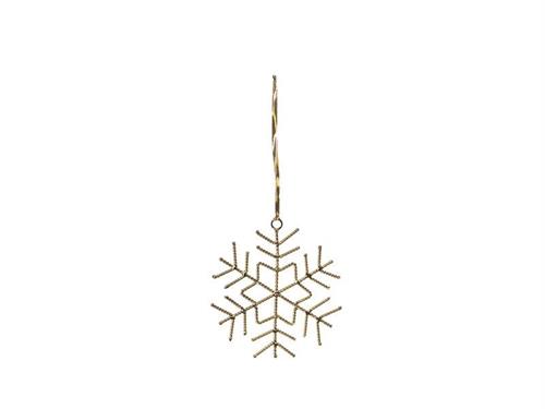 DECORAZIONE SNOWFLAKE METAL CM11X11 ORO